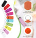 Junkin 40 Pcs Lipstick Holder Keychain Lip Holder Keychain Clip on Lipstick Pouch Fluffy Ball Keychain with Keyring...