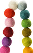 Creative Co-Op Wool Felt Ball Garland, Multi Color...