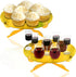 FRIDAY NIGHT 1-Tier Gold Round Cardboard Cupcake Stand Mini Cake Dessert Holder Reusable Birthday Wedding New Year Decoration 2pcs...