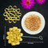 Dok Jok Brass Mold Thai Dessert Maker - Large Rosette Lotus Flower Cookie Mold with Handle Diameter 4.13 Inch...
