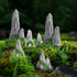GANAZONO Mini Rockery Decoration Miniature Zen Garden Rockery Decor 8Pcs Bonsai Ornament Accessories Mini Bonsai Figurines Ornament Plant Pot Terr...