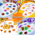 FANDAMEI Oval Paint Palette Tray, Plastic Paint Tray Palette, Painting Palette, Paint Tray Palettes Paint Pallets with Thumb Hole for Adults & Kid...