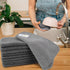 SINLAND Microfiber Dish Cloth for Washing Dishes Dish Washing Rags Best Kitchen Washcloth Cleaning Cloths Wash Cloths with Poly Scour Side 7.87Inc...