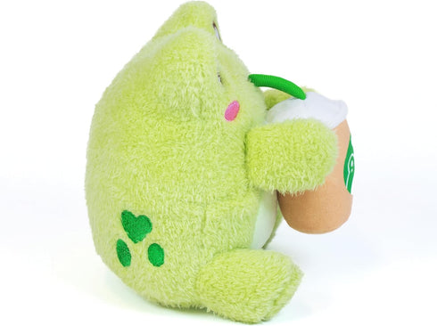 Cuddle Barn PlushGoals - Coffee Sippin' Wawa The Froggie Soft Lime Green Scented Stuffed Animal Kawaii Frog Plush Toy, 6 inches...