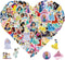 100pcs Cute Princess Stickers for Girl, Disney Cartoon Princess Stickers for Teen Kids Water Bottle, Skateboard, Phone, Laptop, Bicycle, Travel Ca...