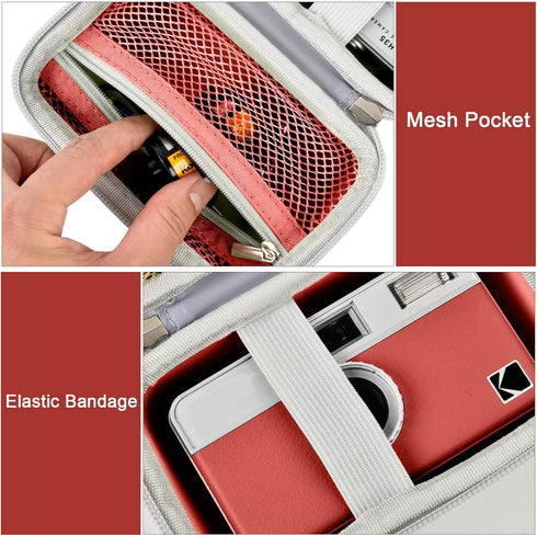 Digital Camera Case Compatible with KODAK EKTAR H35 H35N Half Frame Film Camera, Storage Holder Organizer for Kodak Ultra F9 M35 M38 Paper Shoot C...