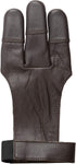 Bear Archery Leather 3 Finger Traditional Archery Shooting Glove, Medium, Black (ASG101M)...