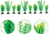 Penn-Plax Aquarium Décor and Plants - Add color and interest to your tank - 9 Pack Green...