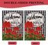 Home Decorative Welcome to Our Porch Geranium Spring Summer Garden Flag, Red Flower Black White Buffalo Plaid Check House Yard Outside Decoration ...