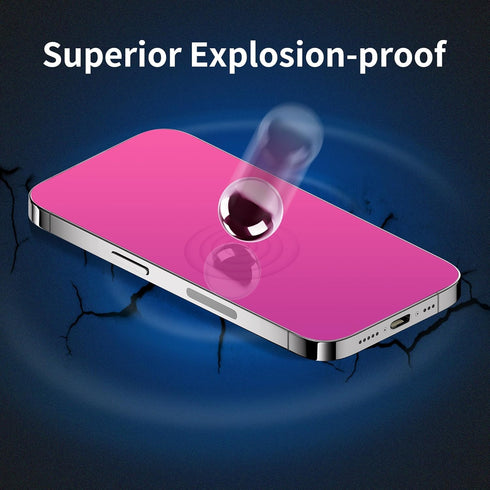 Compatible With iPhone 15/14 pro Privacy Screen Protector 6.1 Inch Anti Blue Light for iPhone15 Tempered Glass 28° Rose red Gradient Anti-Spy Easy...