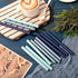 Whaline 12Pcs Dusty Blue Wax Seal Sticks Gradient Blue Color Glue Gun Sealing Wax Sticks Envelop Sealing Wax for Wedding Invitations Cards Envelop...