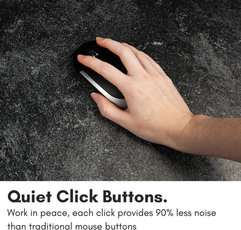 Macally Wireless Bluetooth Mouse for Mac, MacBook Pro/Air, iPad, and PC - Quiet Click and Comfortable Wireless Mouse - Compatible Wireless Apple M...