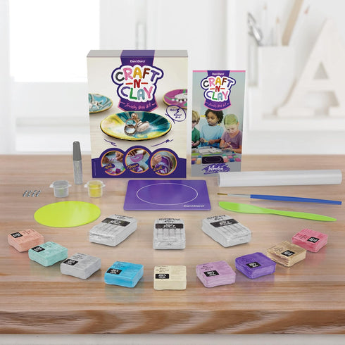 Craft 'n Clay - Jewelry Dish Making Kit for Kids Ages 8-14 Year Old - Best DIY Arts & Crafts Kits Easter Gifts - Creative Toys for Preteen & Teena...