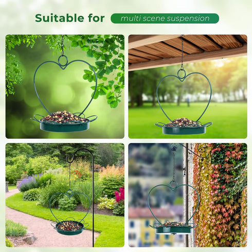 Bird Feeder for Wild Birds Outdoor Hanging Bird Feeder for Garden and Patio (7.87 * 8.66)...