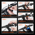 HENMI Bike Bag, Waterproof Bike Rack Bag with Sun and Rain Cover, 360° Rotating Bicycle Cell Phone Holder, Sensitive TPU Touch Screen, Bicycle Acc...