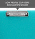 Dexas Slimcase 2 Storage Clipboard with Side Opening, Teal Glitter, Office Supplies Clipboards to Organize, Carry and Store, A4 Holder, Combine St...