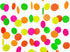 Midnight Glo Neon Paper Garland Circle Dots Hanging Decorations for Birthday Party Wedding Decorations Black Light Reactive UV Glow Party 78ft(6 P...