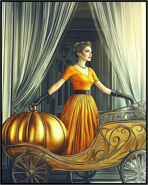 Posterizer 1 pcs-classic cartoons inspired glamorous woman 1-Kids Room Art-Retro Art-Gift for Daughter, Son, Kids- unframed wall art...