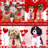 24pcs Valentine's Day Dog Collar Bow Ties Set, Adjustable Holiday Valentines Day Dog Grooming Bow Ties and Dog Neck Ties, Basic Small Dog Bow Ties...