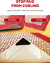 NeverCurl 8PK Rug Corner Grippers - Instantly Flattens Rug Corners Stop Rug Slipping, Stiff Layer Prevent Curling, Renewable Sticky Gel, Easy Lift...