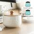 LYEOBOH Sugar Bowl with Lid and Spoon,17 OZ Sugar Jar, Ceramic Jar with Lid, Sugar Container for Coffee Bar, Sugar Bowls for Countertop, Azucarera...