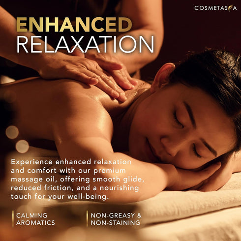 Lavender Relaxation Massage Oil with Massage Roller Ball - No Stain 100% Natural Blend of Spa Quality Oils for Calming, Aromatic, Soothing Massage...