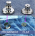 20 Pcs Button for Sewing Metal Jeans, 17 mm No-Sew Nailess Removable Metal Jeans Buttons Replacement Repair Combo Thread Rivets and Screwdrivers.(...