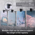 50 Pieces Self Adhesive Clips Adhesive Wall Tapestry Clips Black Plastic Sticky Picture Hanging Clips Poster Spring Clips Double Sided Adhesive Sp...