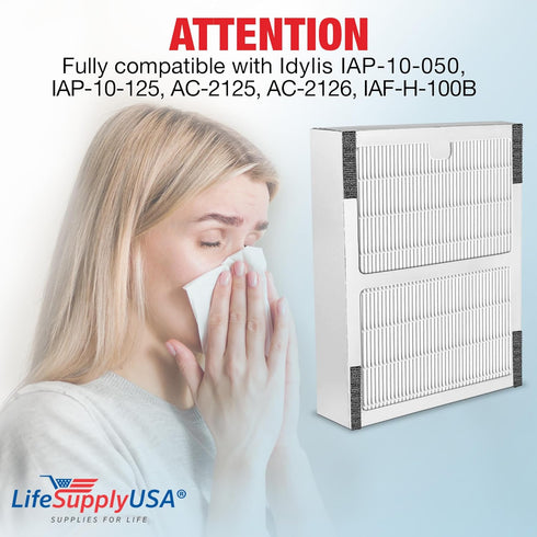 Idylis HEPA Replacement Filter IAF-H-100B...