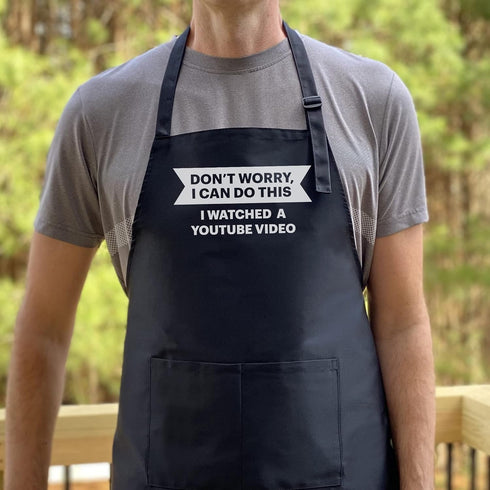Don't Worry Apron - Funny BBQ Grill Apron for Men & Dad...