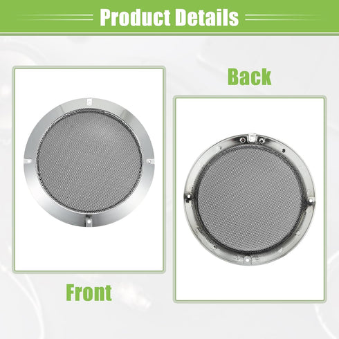 ACROPIX Universal 4" 6.5" Speaker Grills Cover Mesh Round 4 inch 6.5 inch Audio Speaker Subwoofer Guard Protector Case with Mounting Screws Iron P...