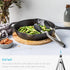 Dreamfarm Clongs Grippy Silicone & Stainless Steel Kitchen Cooking Tongs with Click-Lock Open & Close - 12" Black...