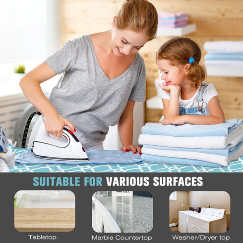 Ironing Mat, Portable Travel Ironing Pad, 28 x 24inch Ironing Mat for Table Top of Washer, Dryer, Table Top, Countertop, Silincoe Coating and Scor...
