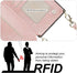 Bocasal Crossbody Wallet Case for iPhone 13 Pro Max with RFID Blocking Card Slot Holder, Magnetic Flip Folio Purse Case, PU Leather Zipper Handbag...