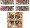 Flower Sticker Set, 500 Pieces (100 Sheets) Vintage Scrapbooking Stickers, Transparent Decals PET Stickers for Journaling, Notebook, Card Making, ...
