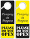 Do Not Disturb Sign - Pumping in Progress Do Not Open, Door Hanger 2 Pack, Double Sided, Ideal for Using in Any Places...