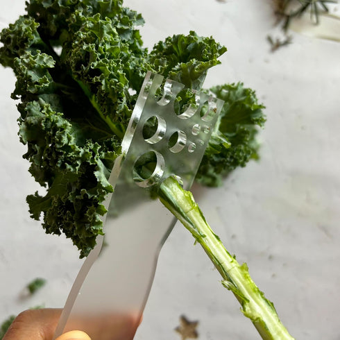 Efficient Herb Stripper & Leaf Separator, 11 Hole Kitchen Tool for Kale, Thyme, Rosemary and More, Easy-to-Use for Home Cooks & Chefs...