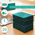 Heavy Duty Scour Pads Sponge Dish Scrubber Non-Scratch Green Reusable Household Scrub Pads for Kitchen and Dish Cleaning Tool (12Pcs)...