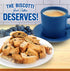 Cooper Street Twice Baked Lemon Blueberry Biscotti Cookies - Light and Crispy Coffee Cookie Bites - Traditional Low Calorie Italian Snacks for Adu...