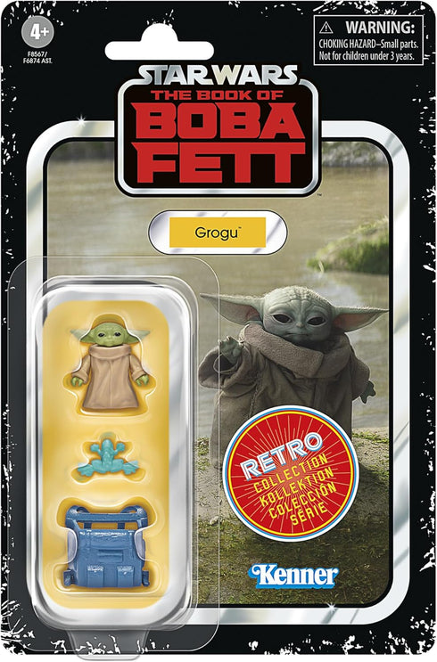 STAR WARS Retro Collection Grogu, The Book of Boba Fett 3.75 Inch Collectible Action Figures, Ages 4 and Up...