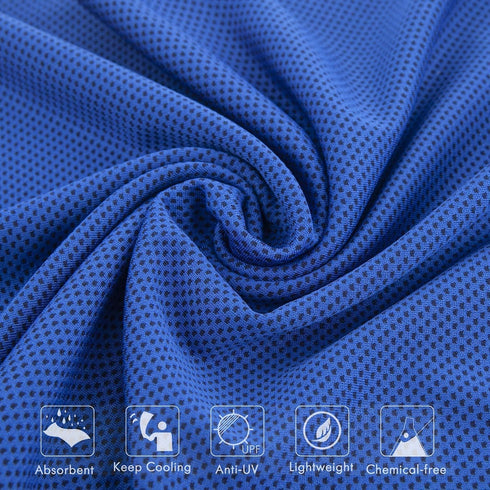 Cooling Towel 4Packs, Ice Towel, Microfiber Towel, Soft Breathable Chilly Towel Stay Cool for Yoga, Sport, Gym, Workout, Camping, Fitness, Running...
