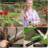Stainless Steel Garden Knife with 7.8" Blade, Double Side Utility Sod Cutter Lawn Repair Garden Knife with Nylon Sheath (yellow)...