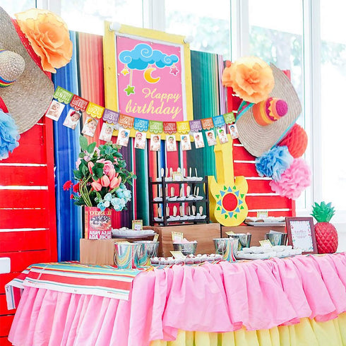 Kitticcino Mexican Fiesta 1st Birthday Photo Banner Papel Picado UNO Mexican Photo Banner Fiesta Monthly Banner Garland Baby Newborn to 12 Month C...