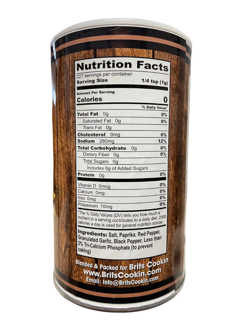 Britscookin - Cajun Seasoning 8 oz, Pack of 1...