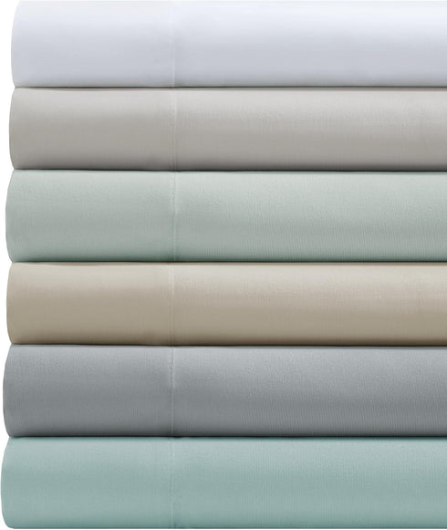 Comfort Spaces Coolmax Moisture Wicking Sheet Set Soft, Fade Resistant, All Elastic Deep Pocket Fits Up to 16" Mattress - Warm Weather Cooling She...