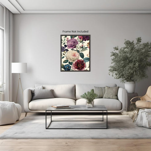 Posterizer 1 pcs-vibrant lush flowers for chic home decor-Floral & Botanical Art-Abstract & Modern Art-Decor for Home & Office- UNFRAMED Wall Art...