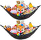Stuffed Animal Hammock for Plushie Toys | Corner Hanging Storage Net for Organizing your Teddy and Stuffy Collection | (Mesh 2 Packs, Original Bla...