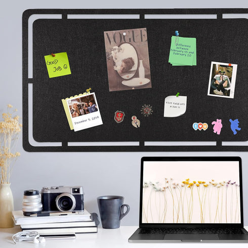 SEG Direct Large Felt Pin Board for Wall, Memo Board 28" x 17", Bulletin Board and Notice Board with 35 Push Pins for Notes, Pictures, Office Home...