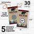Lumberjack Mama Bear Baby Shower Games for Boys - 30 Scratch-Off Prize Cards...