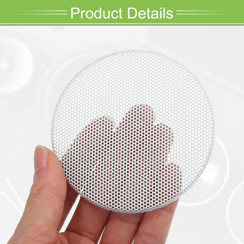 ACROPIX Universal 3 Inch Speaker Grills Mesh for Audio Subwoofer 84x6.5mm Grille without Frame White - Pack of 2......